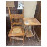 Vintage chair and side table