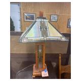 Mission style stained glass lamp