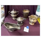 Silver plated dishes
