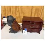 Frog lamp, Jewelry box