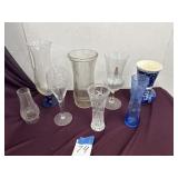 Vases, chimney, cocktail glasses