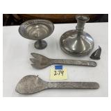 Pewter dishes