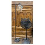 Floor lamp, stand fan