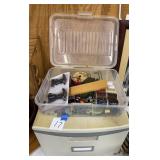 Plastic organizer, tote, sewing notions