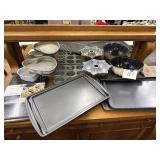 Cookie sheets, muffin & cake pans, cooling racks