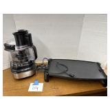 Food processor, griddle