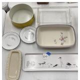 Casserole dishes, pan, trays, etc