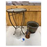 Plant stand, flower pot, bird house