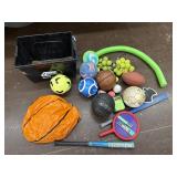 Balls, bats, etc