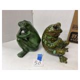 Ceramic frogs