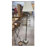 Floor lamp, plant stand, flower pot