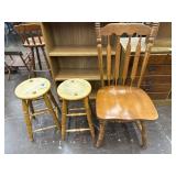 Bar stools, chair