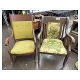 Rocker, rolling arm chair