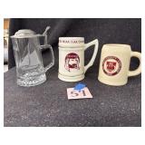 Stein and mugs