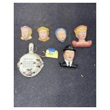 Ceramic faces, skillet