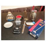 Lighters, ship, figurine, letter opener, etc