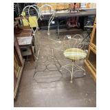 Vanity stool, rack