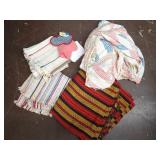 Quilt top, rugs, throw