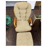 Rocker glider, footstool