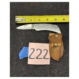 Doral Zippo folding knife, sheath