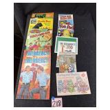 Coloring books, puzzle books
