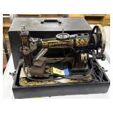 Antique portable sewing machine