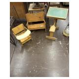 Child's rocker, potty, desk
