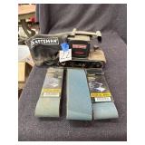 Belt sander and sand paper