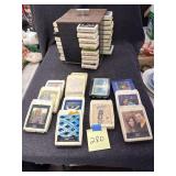 VHS tapes and carousel case