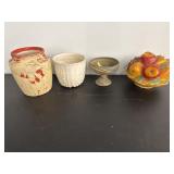 Planters, bowl, decor