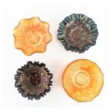 Carnival Glass: Fenton Bowls 4pc Lot
