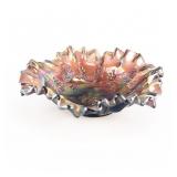 Carnival Glass: Millersburg Holly Sprig Bowl