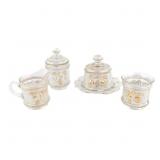 Carnival Glass: Northwood Peach 6pc Table Set