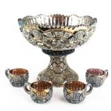Carnival Glass Imperial Broken Arches 6-Pc