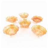 Carnival Glass: Fenton Panther 6-Pc