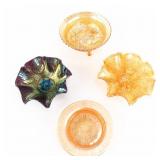 Carnival Glass: 4pc Lot