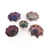 Carnival Glass: Imperial 5pc Lot
