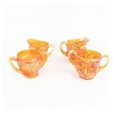 Carnival Glass: 4-Pc Lot