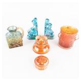 Carnival Glass: Assortment 6-Pc Lot