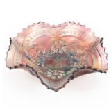 Carnival Millersburg Isaac Benesch Ruffled Bowl