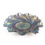 Carnival Glass: Dugan Roundup Low Ruffled Bowl