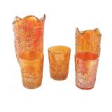 Carnival Glass: Imperial Windmill 5-Pc