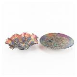 Carnival Glass Northwood: 2-Pc Lot