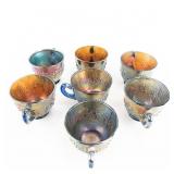 Carnival Glass: Fenton Punch Cups 7-Pc