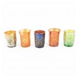 Carnival Glass: Imperial Tumblers 5-Pc
