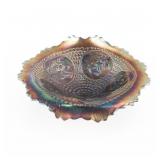 Carnival Glass: Fenton Horse Medallion Footed Bowl