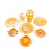 Carnival Glass: Assortment 8-Pc Lot
