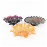 Carnival Glass: Northwood 3pc Lot