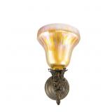 Antique Art Nouveau Glass Wall Sconce