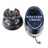 Western Union Call Box & Porcelain Insulator